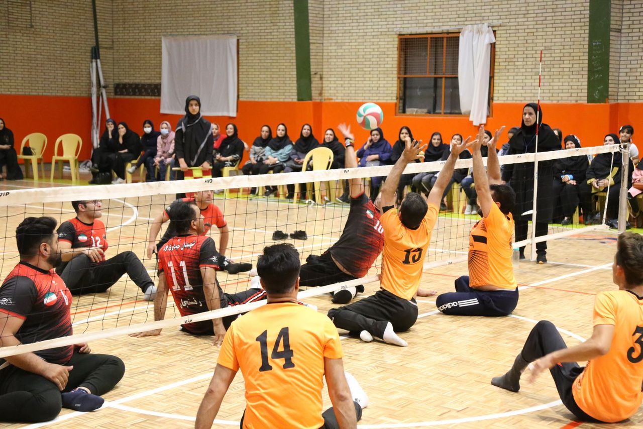 رقابت‌های والیبال نشسته سومین المپیاد ورزشی محلات رفسنجان